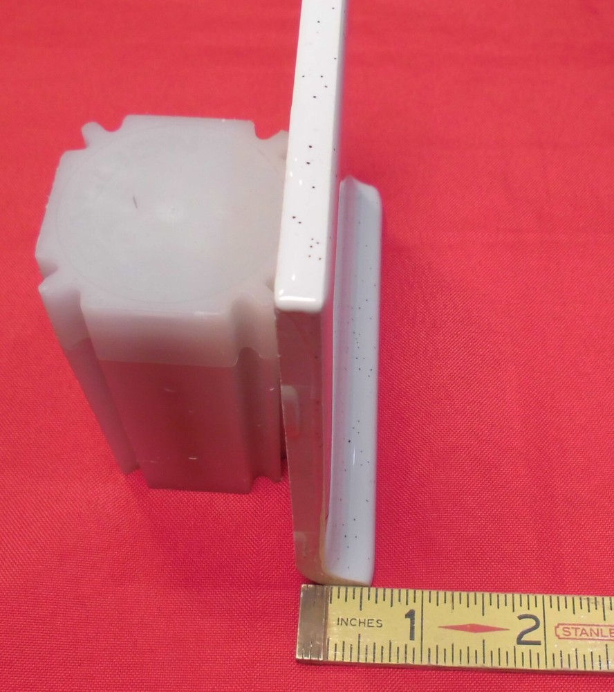 1 pc. Salt & Pepper: stack-on-top Cove/Base Ceramic Tile; 4-1/4" American Olean