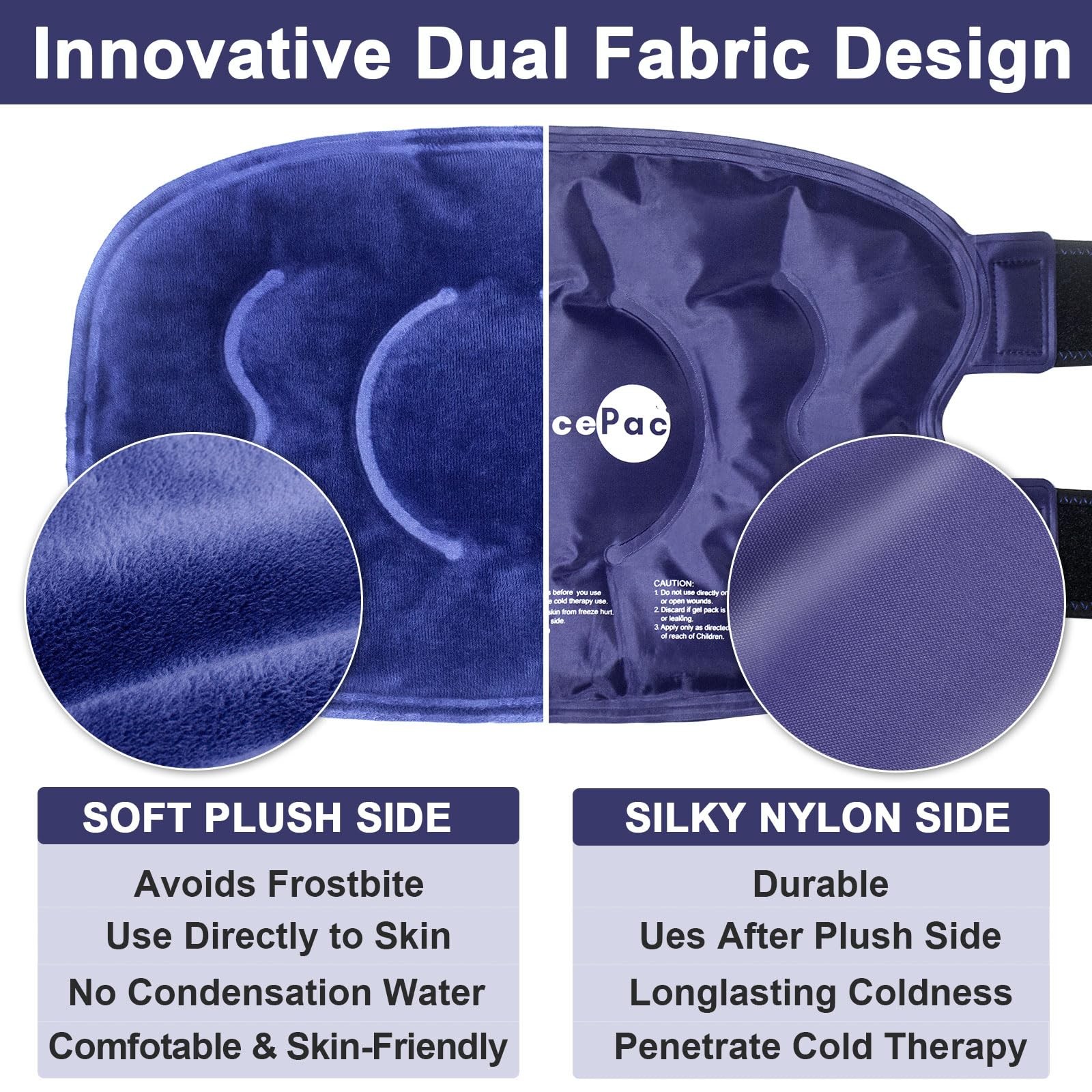 AiricePac Ice Pack for Knee Pain Relief, Reusable Gel Ice Wrap for Injuries, ...