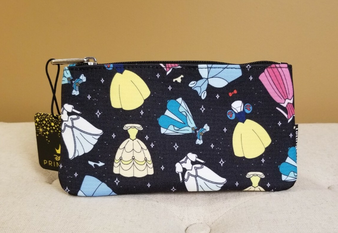 Loungefly Disney Princess Royal Dress Cosmetic Bag Makeup Bag Pencil Pouch NEW
