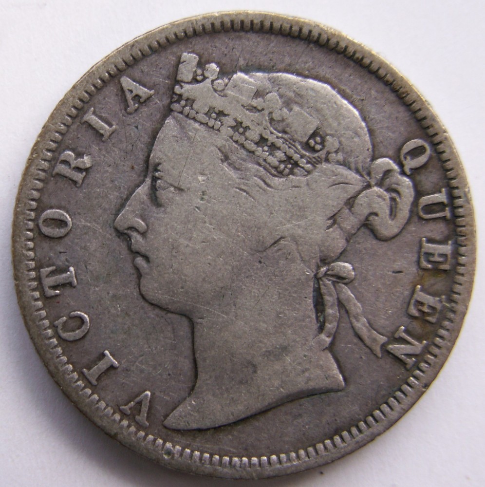 STRAITS SETTLEMENTS / SILVER 20 TWENTY CENTS 1889
