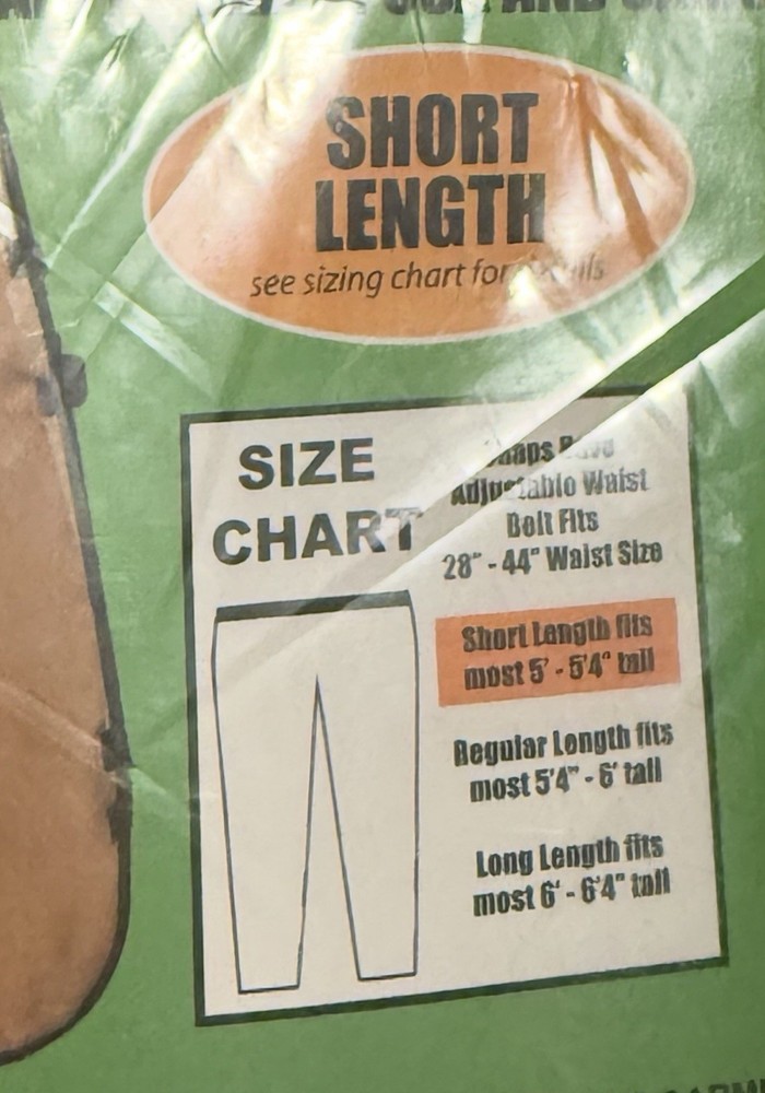 Chainsaw Chaps Sz S
