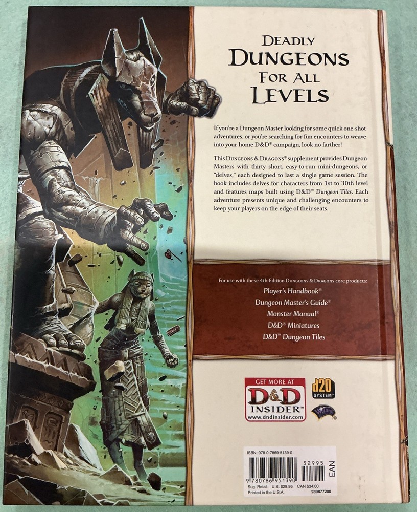 D&D Dungeon Delve Hard Cover