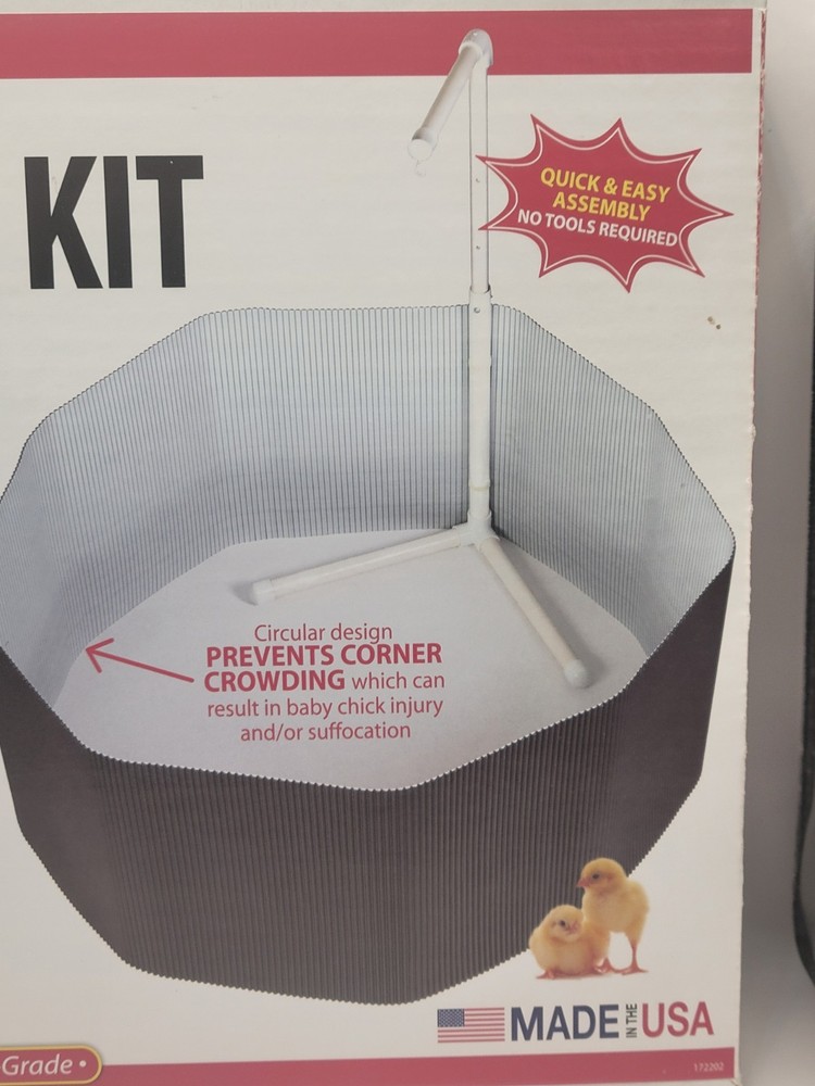 Little Giant Chick Brooder Kit-Home Brooder Box/Backyard Chickens Lamp not inc.