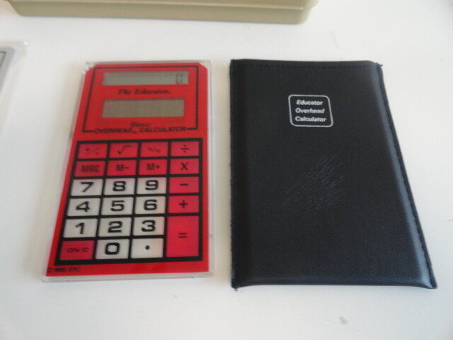 Lot of 5 The Educator Basic and Intermediate Overhead Calculator