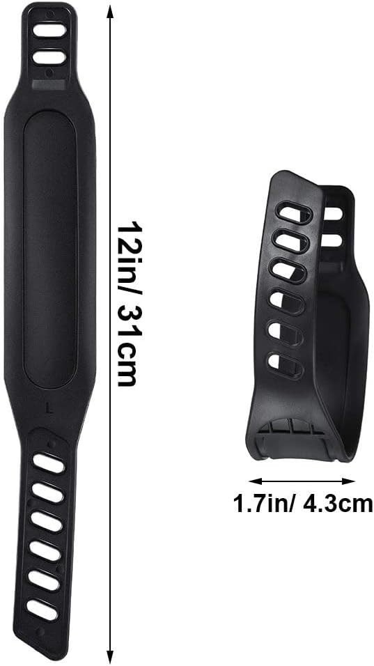 Universal Adjustable Pedal Straps for Exercise Bikes - Easy to Use 4pcs Set