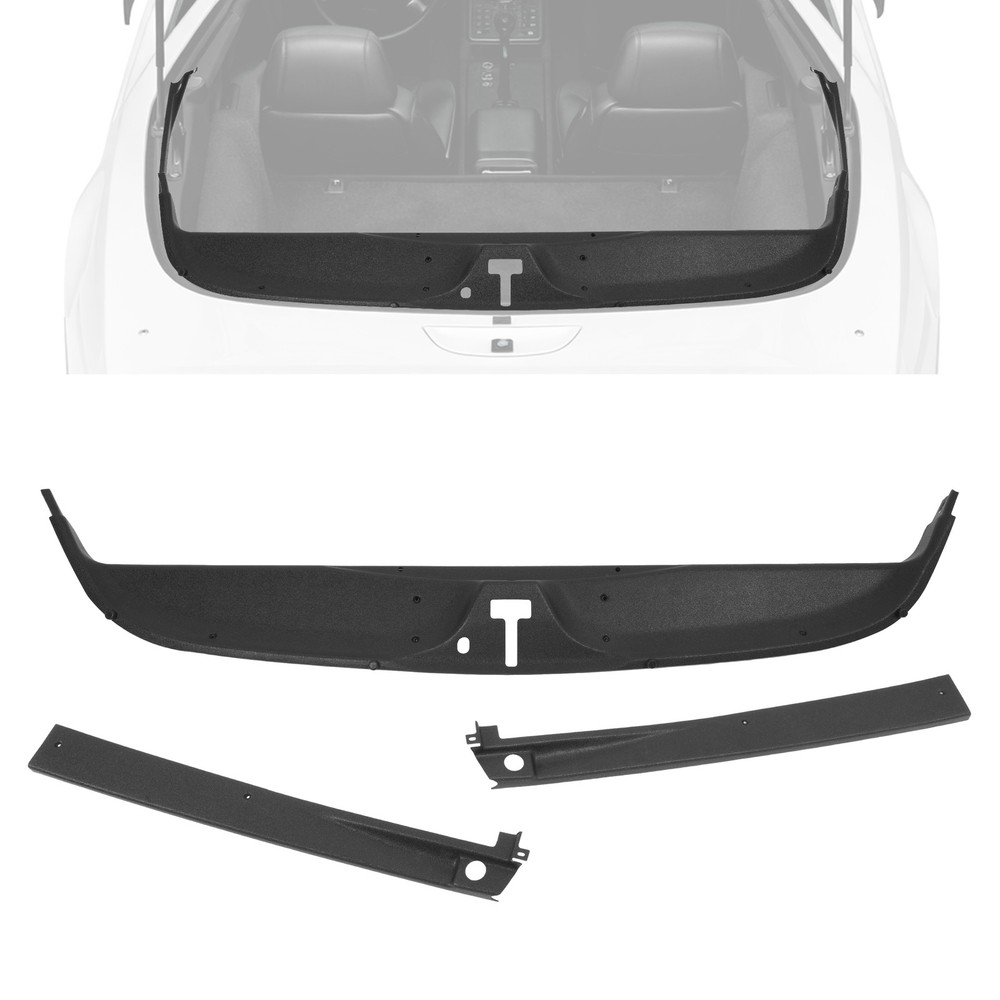 Rear Window Trim Set W/ Side Trim For 1984-1996 Chevrolet Corvette Coupes Only