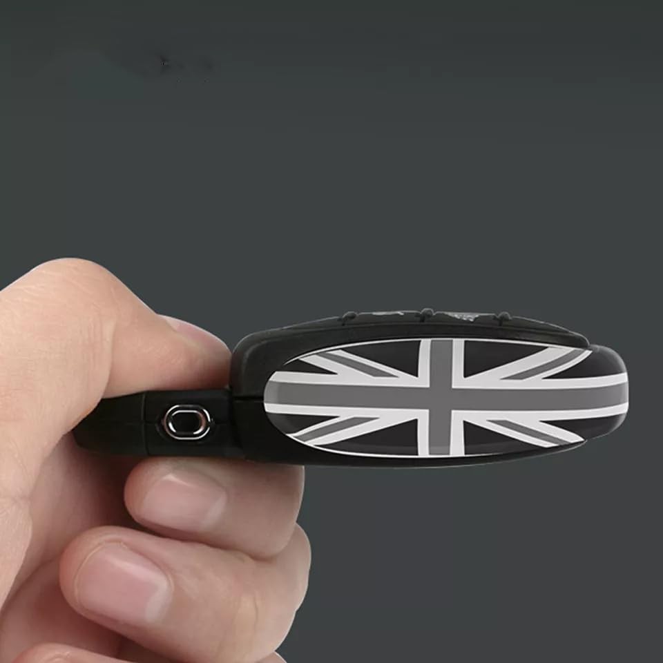 Car Key Fob Cover Replacement Compatible with Mini Cooper 3rd Gen Grey
