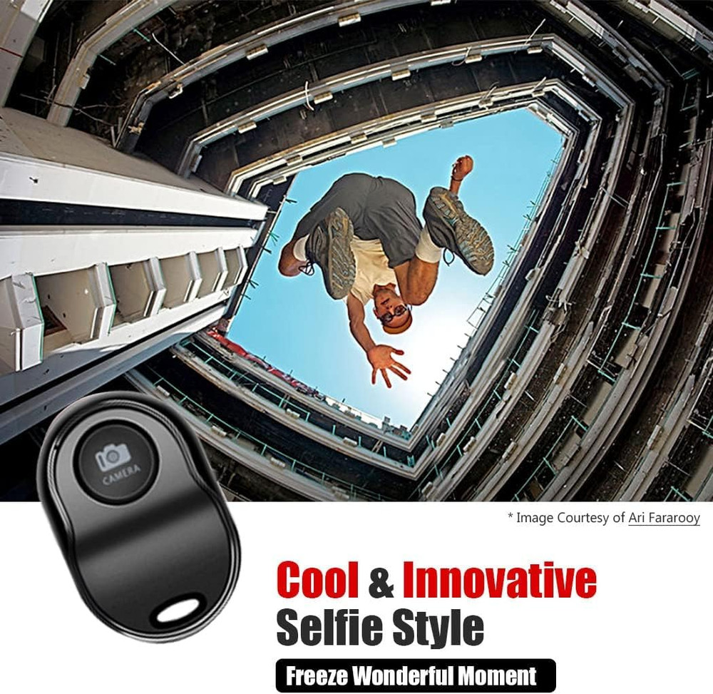 [Upgraded] Bluetooth 5.0 Remote Shutter for iPhone & Android Camera Wireless Rem