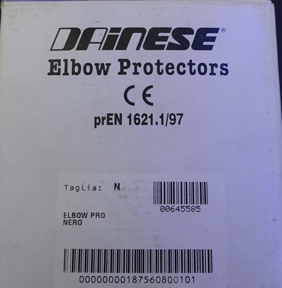 Dainese Elbow Protector Set Black Size N