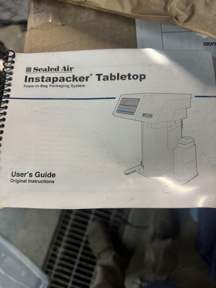 Instapacker Manual Seal Air Operator Guide Tabletop Instapak
