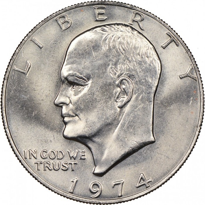 1974 Eisenhower Dollar – Circulated Condition