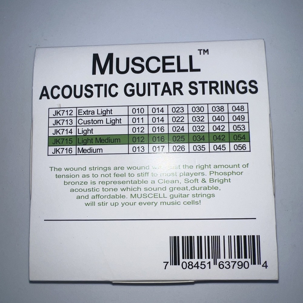 Guitar Strings 6 Strings Handmade Phosphor Bronze Acoustic Light Medium