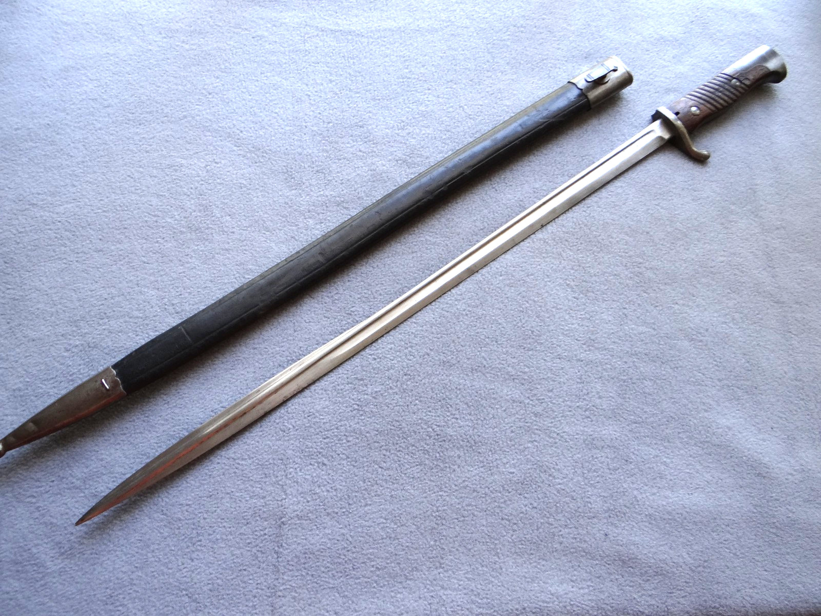Scarce WWI Peruvian Model 1909 Quillback Bayonet  Simson & Co.  Suhl