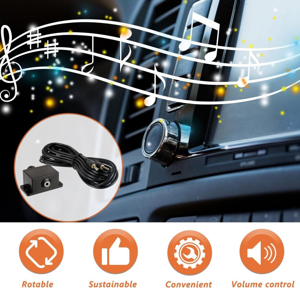 Universal Car Amplifier Bass Control Knob Sub Level Amp Volume Control Cable ...