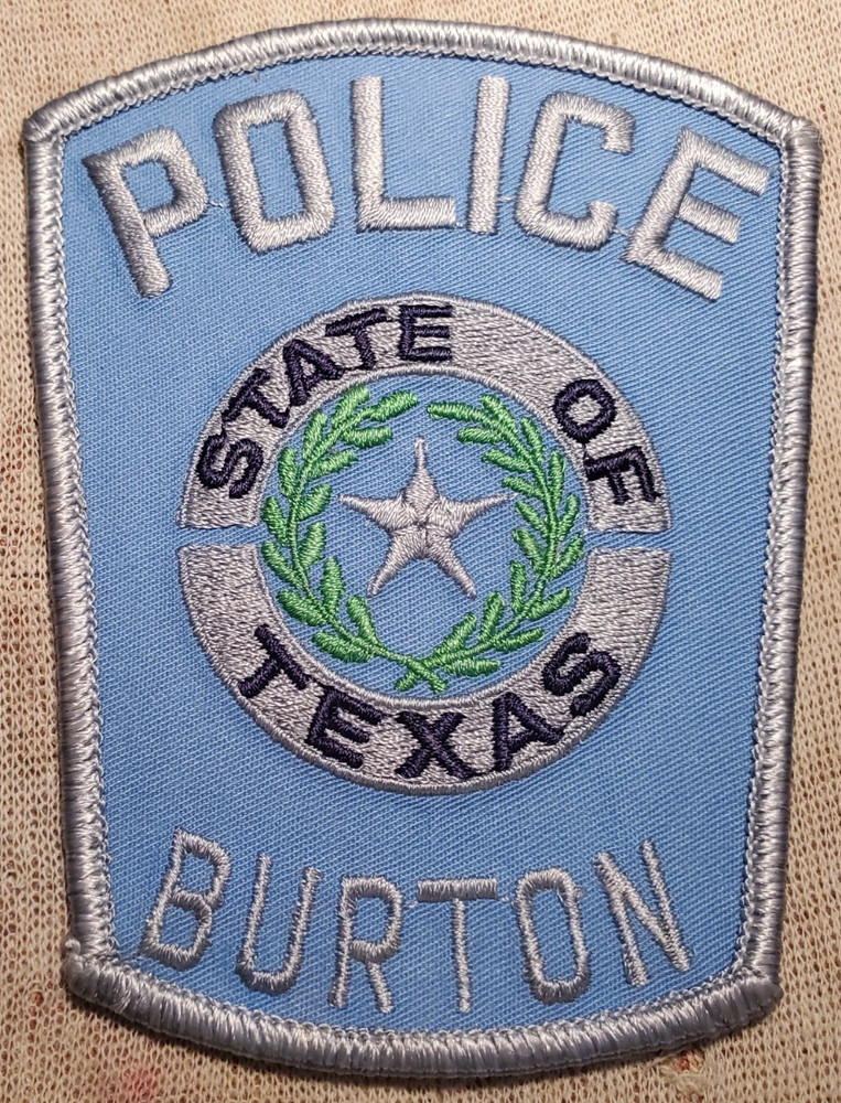 TX Burton Texas Police Shoulder Patch