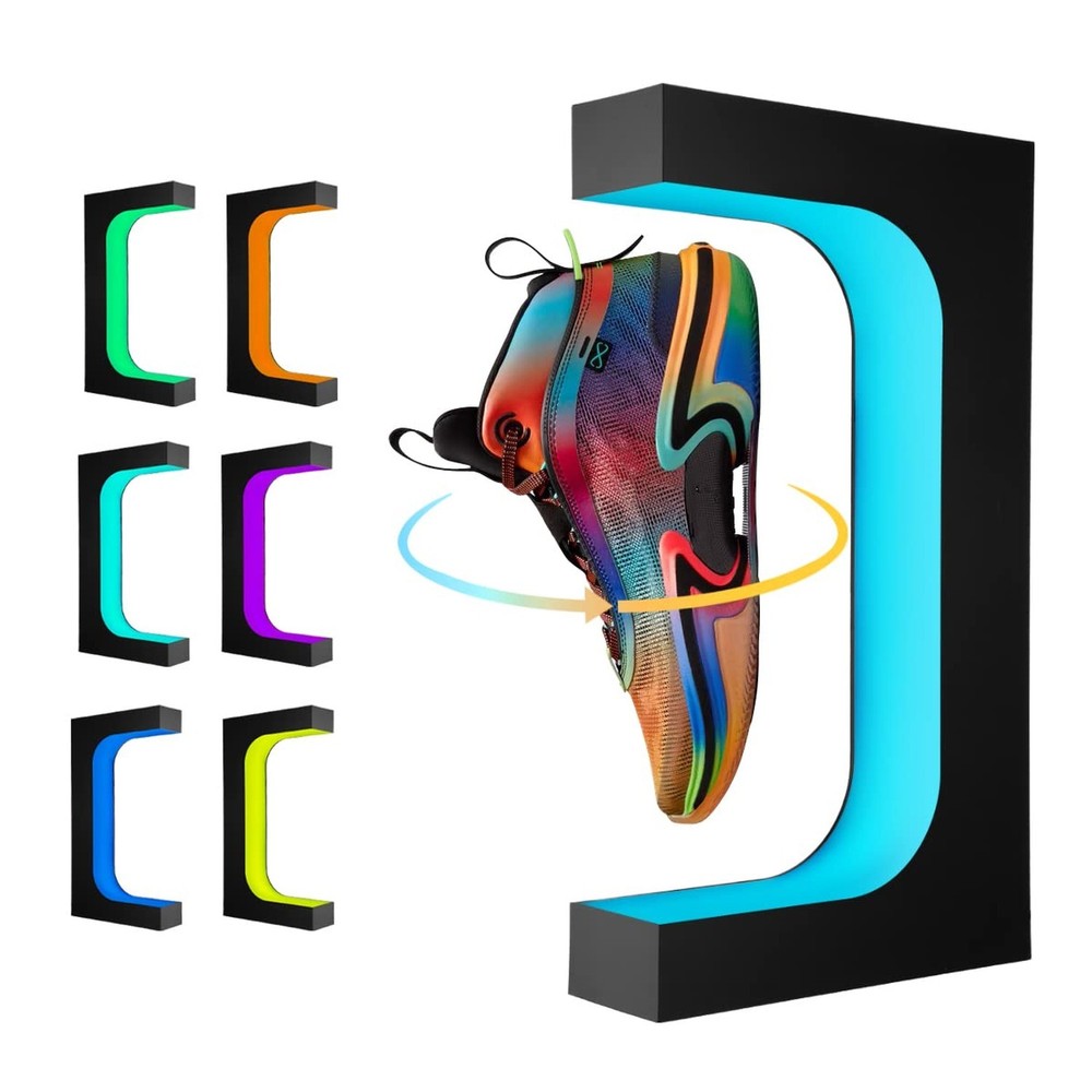 UVEHAS Levitating Shoe Display Stand, Floating Sneaker Stand with Remote 16 C...