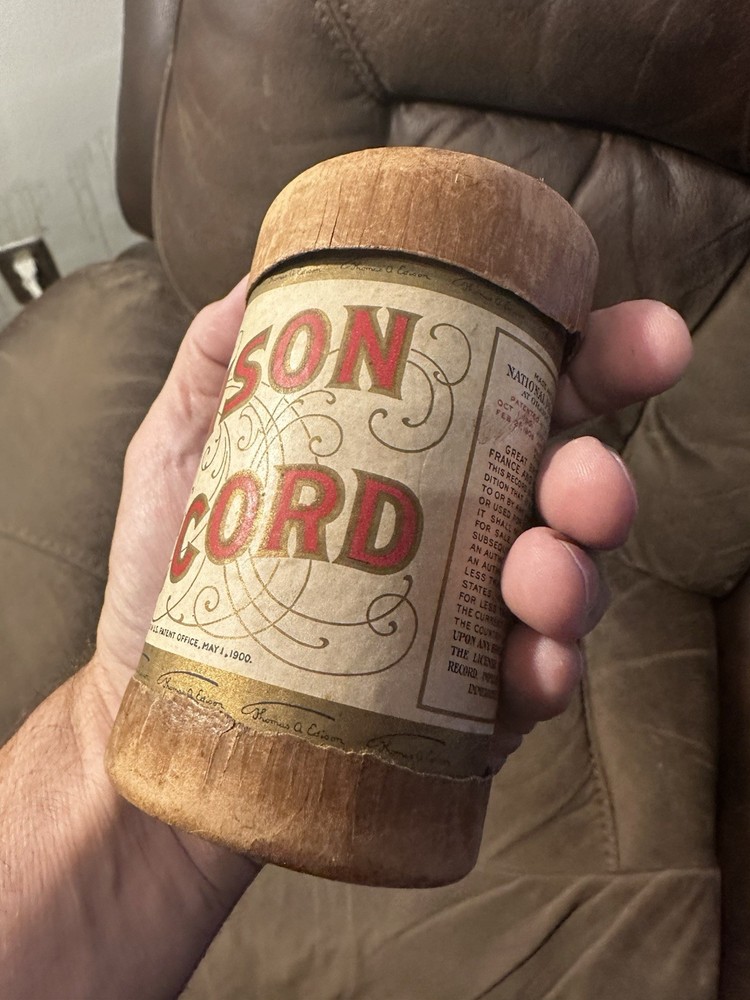 Edison 1904 EMPTY Cylinder record Tube.