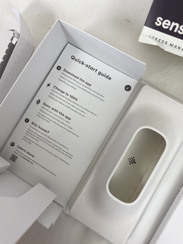 Fitbit Sense BOX & INSERTS, PRODUCT INFORMATION, & QUICK START GUIDE