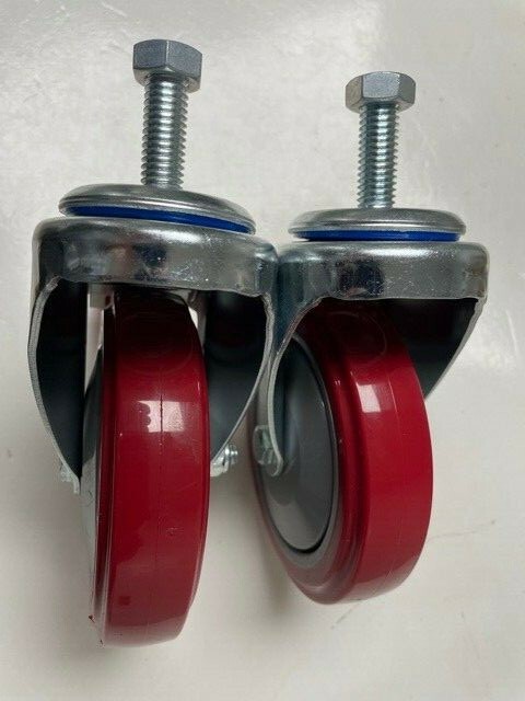 GB CYCLONE B2000 CONDUIT GARDNER BENDER REPLACEMENT FRONT CASTER WHEELS COMPLETE