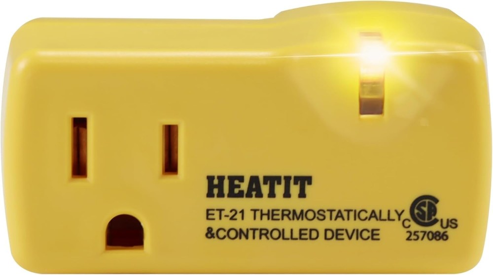 ET-21 Thermostatic Outlet with LED Indicator: Automatic Temperature Control