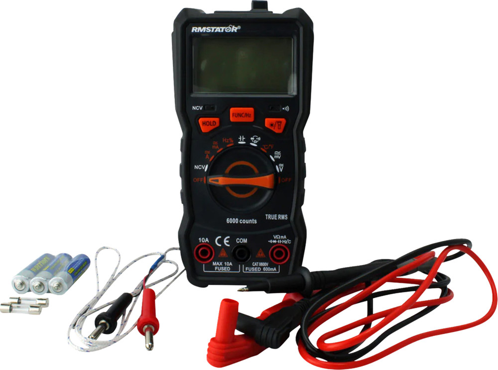 RM STATOR Digital Multimeter with Voltage Peak Reading DVA Adapter Kit RM22980