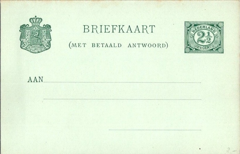 Netherlands Higgins & Gage 23 Unused.