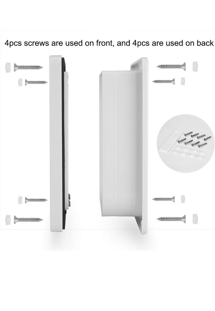 Home 4-Way Cat Locking Flap Door - White