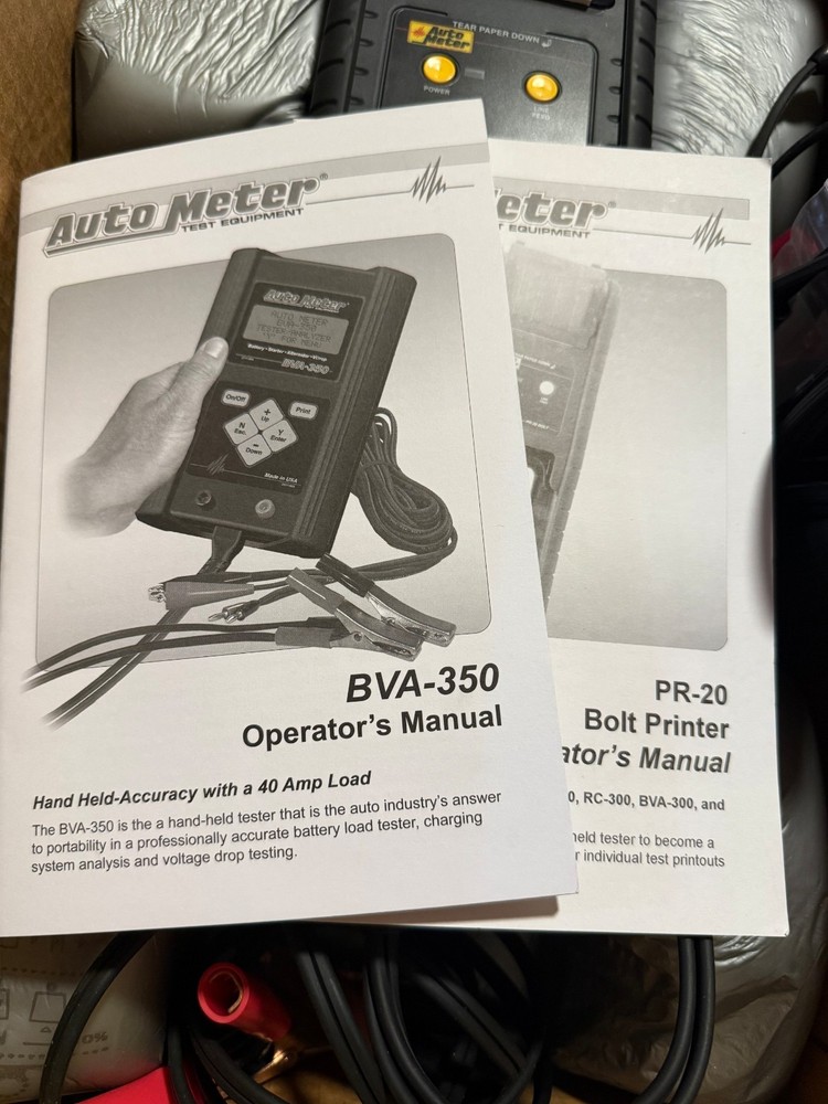 AutoMeter BVA-350 Intelligent Handheld Electrical Analyzer/Tester w Bolt Printer