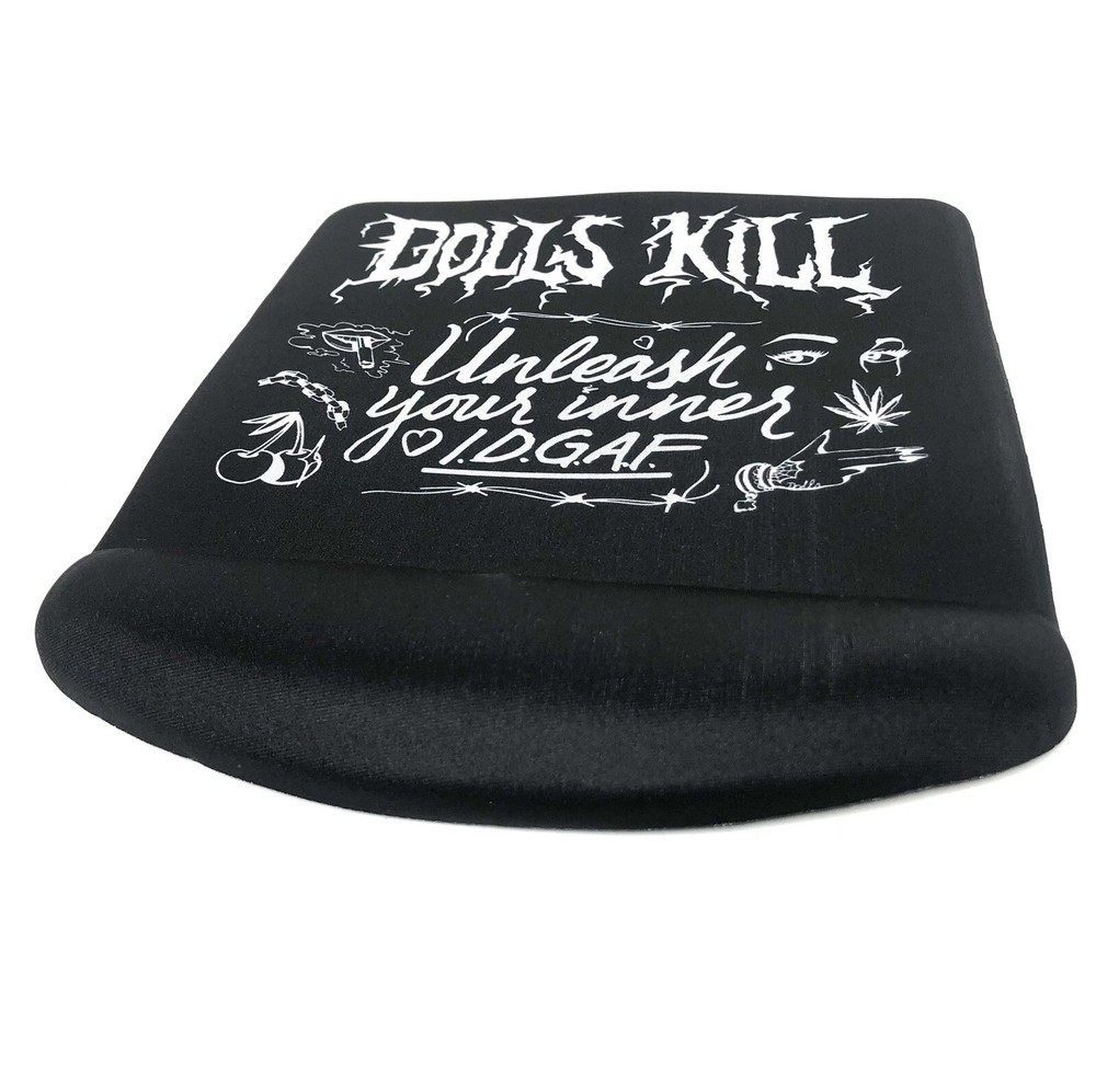Dolls Kill Mousepad Black “Unleash Your Inner IDGAF”