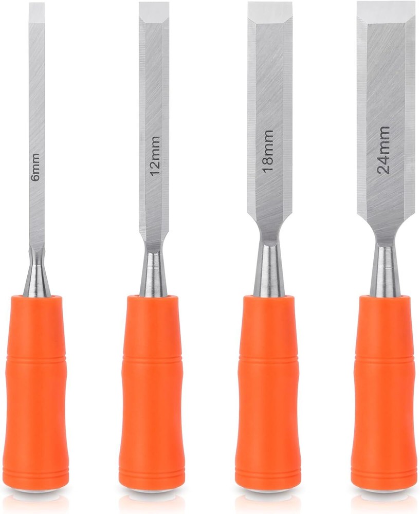 4 Piece Wood Chisel Sets Woodworking Tools Set, Chisels for 4 Pack