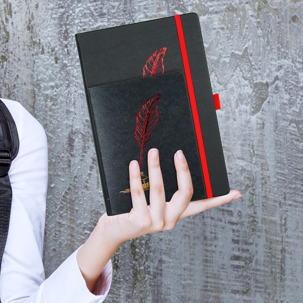 3pack Pocket notebook Small Journal Mini notepad, Black Soft Cover, 4 x 5.5 i...