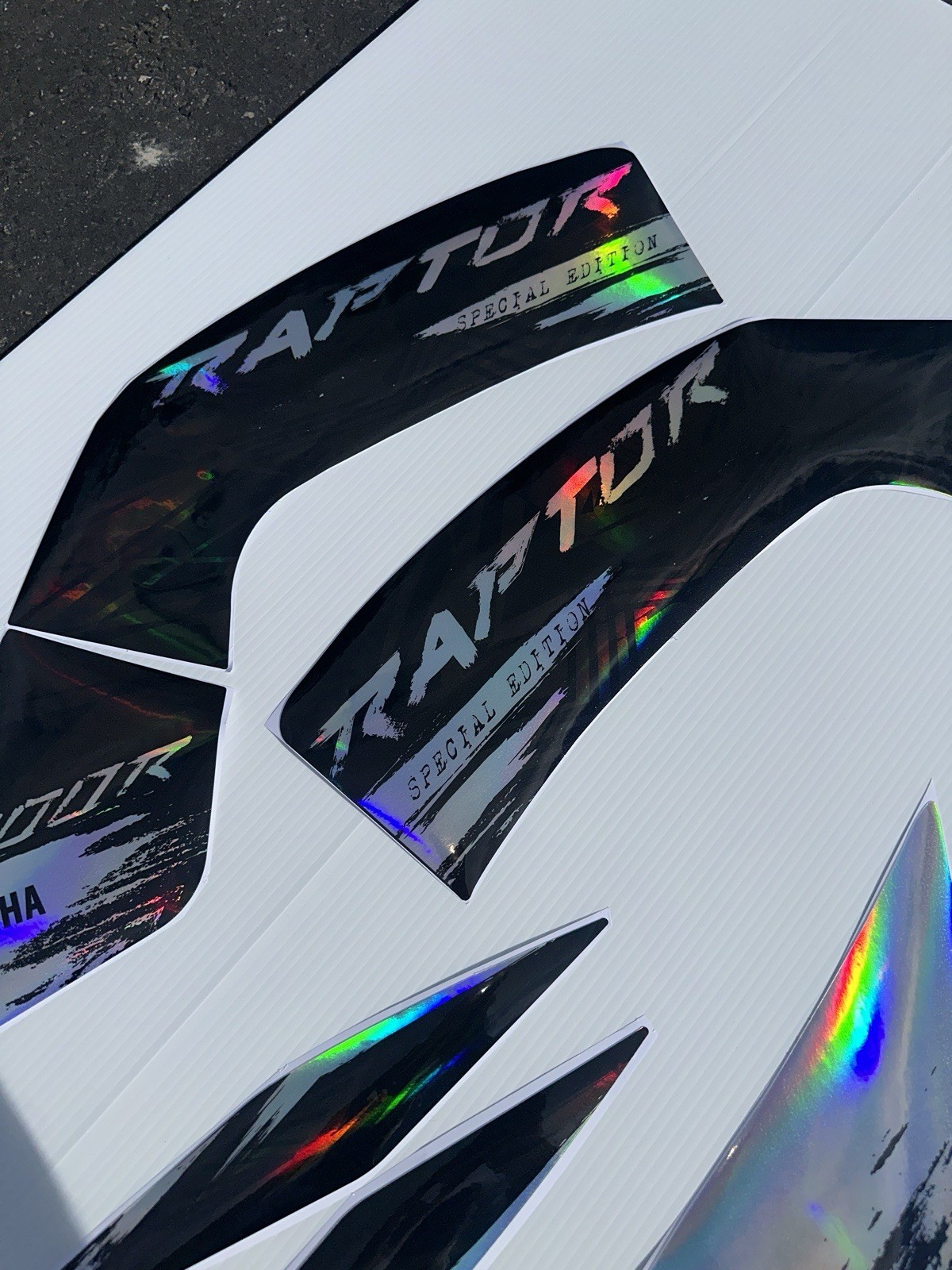 2022 YAMAHA RAPTOR 700R SE full graphics kit THICK AND HIGH GLOSS HOLOGRAPHIC