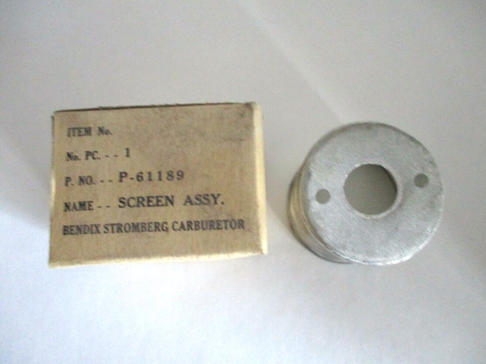 Bendix Stromberg Carburetor P-61189 Screen Assembly NOS