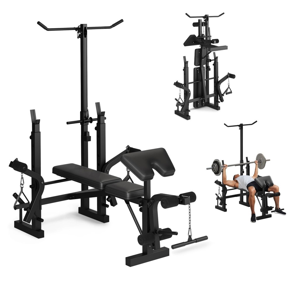 Multi-Function Bench Press Set, Weight Bench for Home Gym Body Strength Trainer