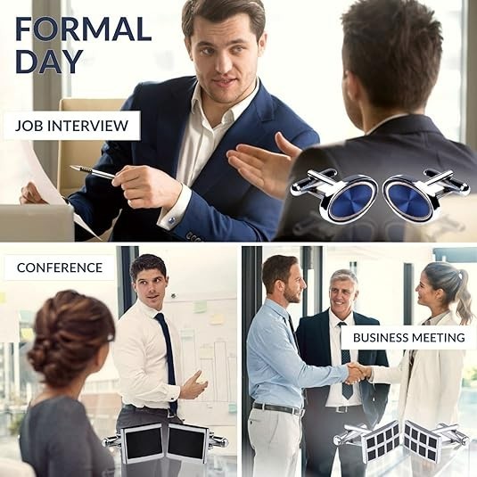 12 Pairs of cufflinks for Men Versatile variants Cufflinks Gifts For Men