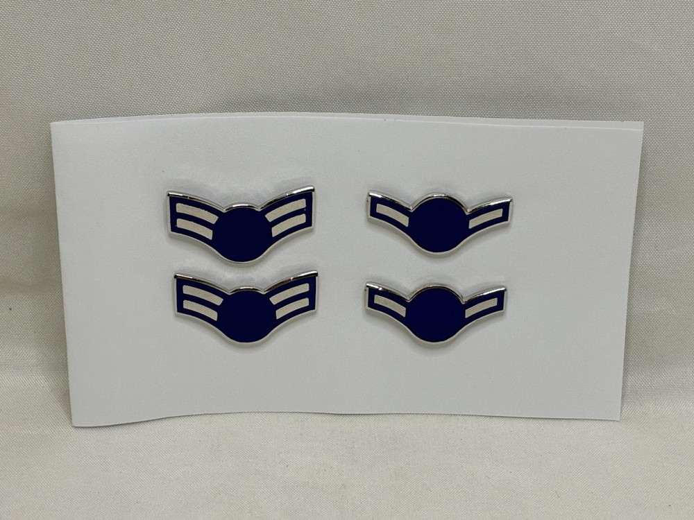 NEW U.S.AIR FORCE AIRMAN E-2 and E-3 COLLAR Pins
