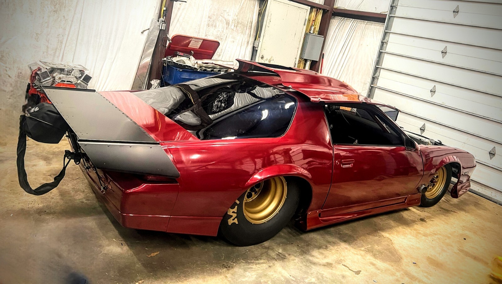 Camaro Wing, 82-92 Chevy, Pro Racing Wing, Polish, Black, Satin Anodized