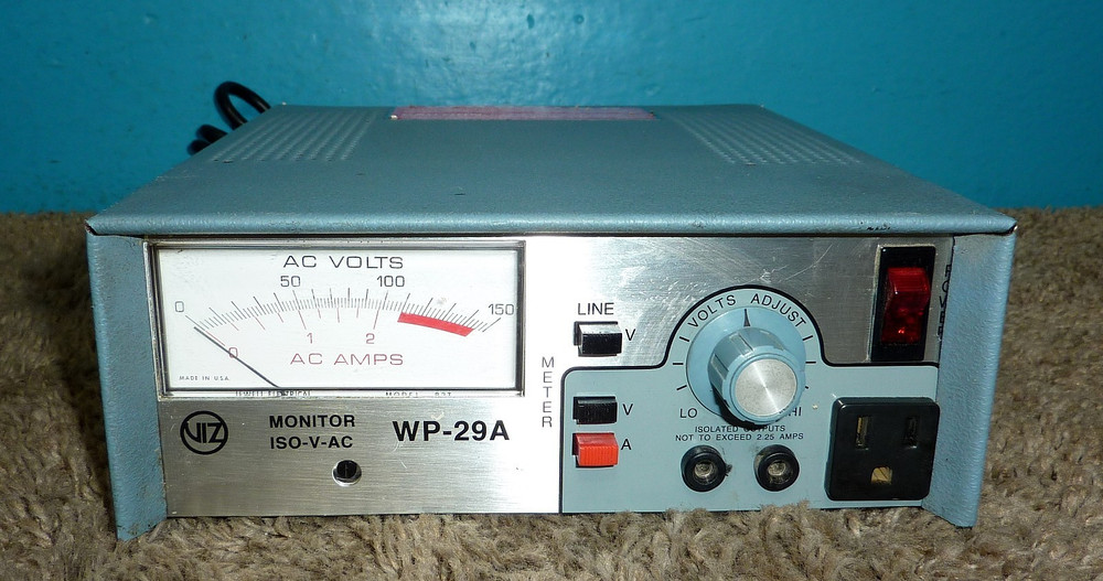 RCA VIZ WP-29A ISO-V-AC Variable Isolation Transformer Variac