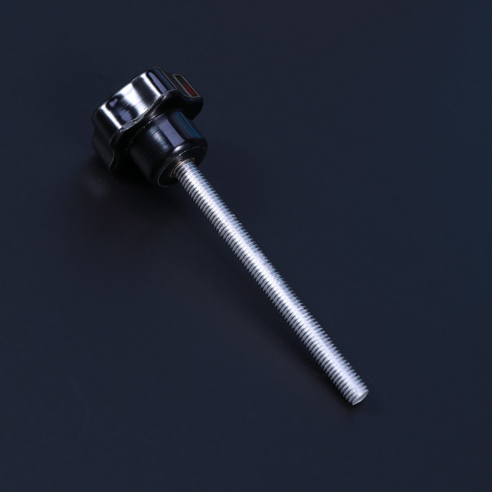 10 PCS M5x60 Hole Five Star Screw Grips Clamping Knobs (Black)