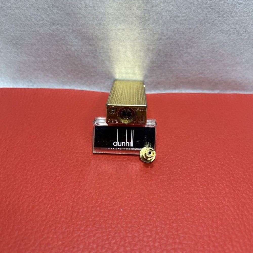 Overhauled Dunhill Rollagas lighter Gold without box