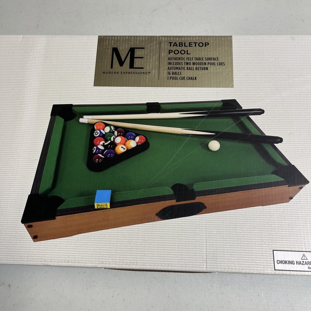 Modern Expressions 20" Tabletop Pool Table Mini Pool Table