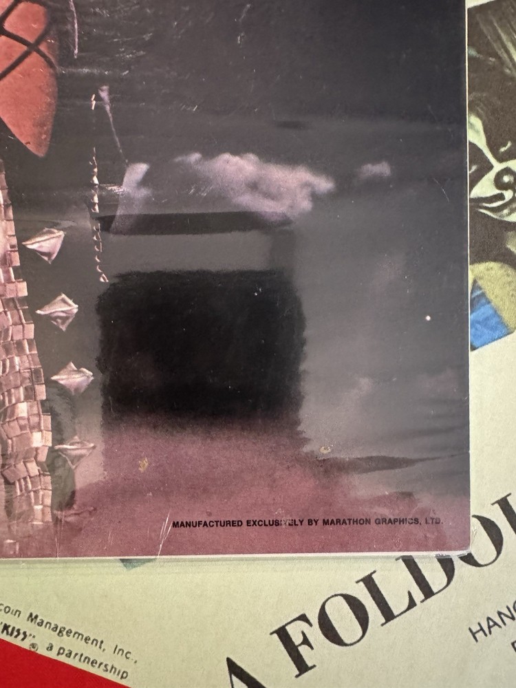 KISS ✨ RARE 1978 AUCOIN MARATHON GRAPHICS FOLD OUT SUPERPOSTER ✨ STILL SEALED! ✨