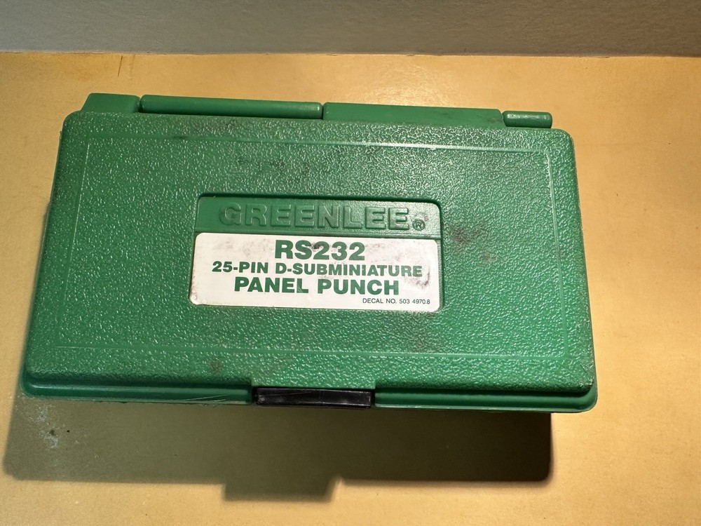 Greenlee RS232 D- Subminiature Panel Punch