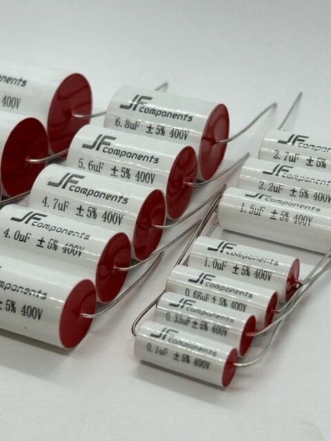   JFcomponents 0.68uF 400V MKP Metallized Poly Capacitor for crossover. 