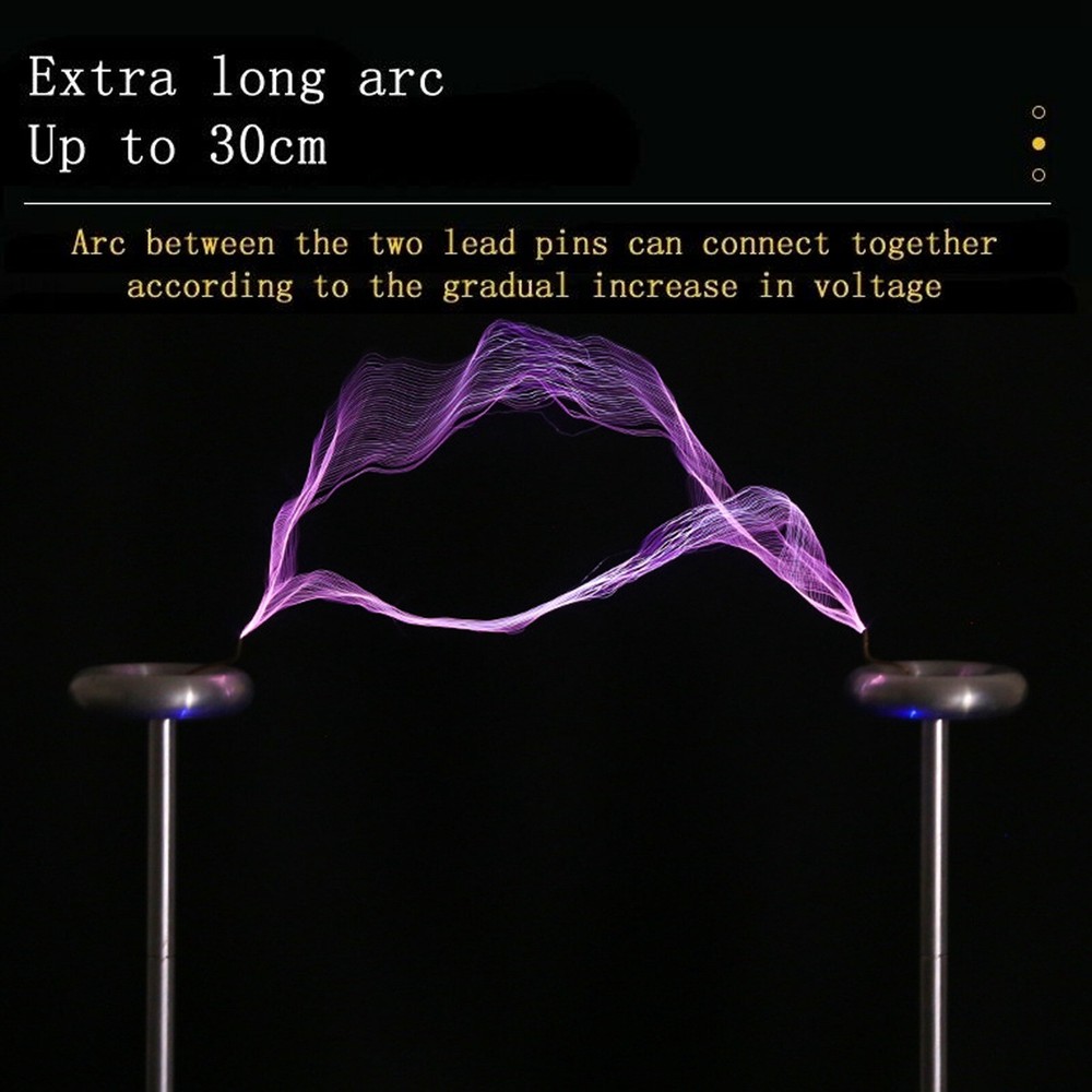 Music Tesla Coil Bipolar SSTC Type Artificial Lightning Electromagnetic Storm