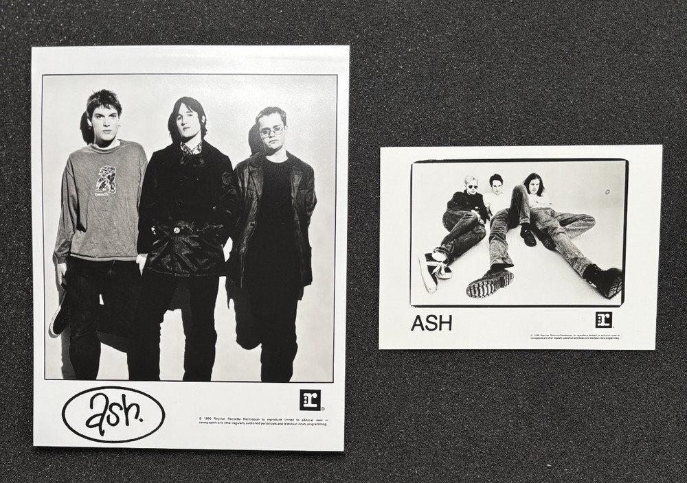 Ash Press Photos - 2 Vintage B&W 1995/1996 Reprise Records