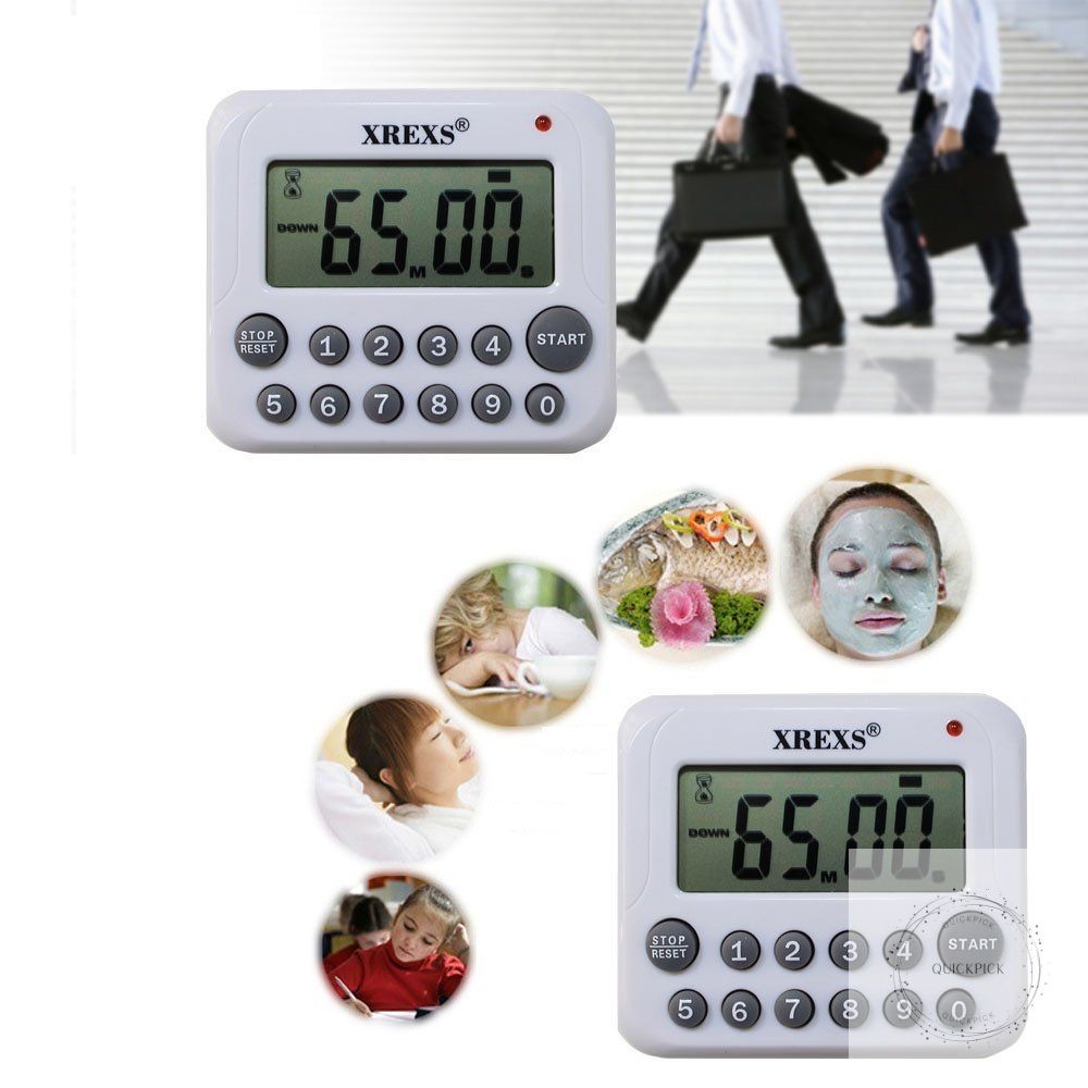 Digital Kitchen Timer Magnetic Countdown Up Cooking Timer Clock with Magnet Back