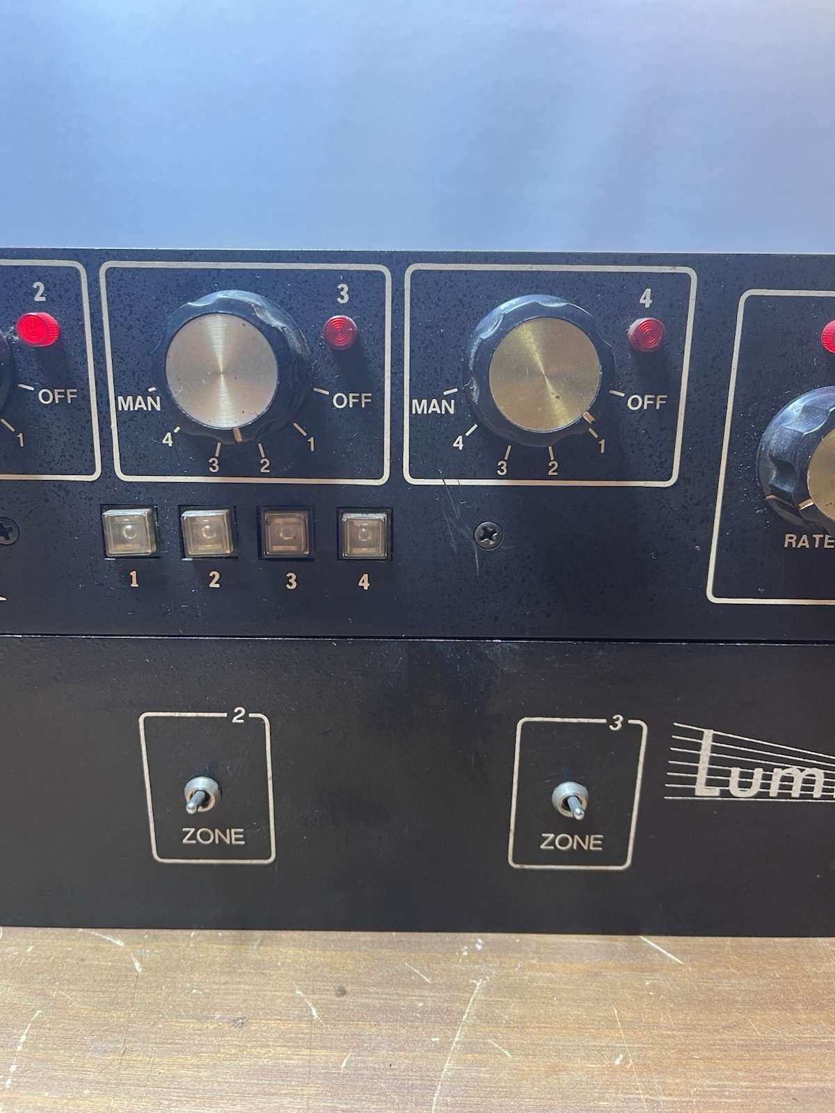 Vintage Lumitrol Strobe Chaser and GL-3 Zoner (for parts only sold as-is)