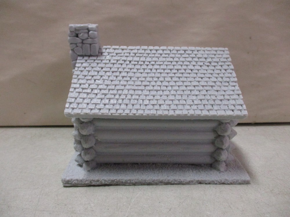 Resin Log Cabin for Wargaming