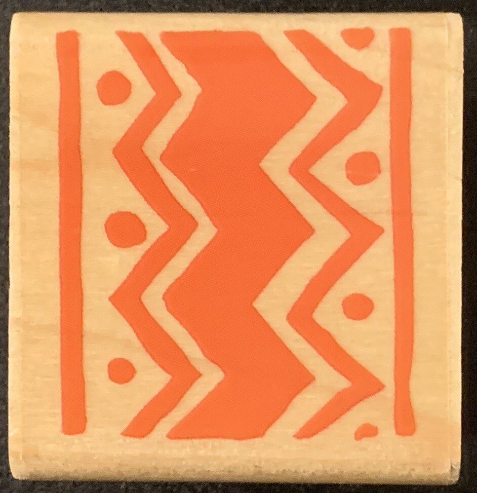 Rubber Stampede Zig Zag Border Rubber Stamp